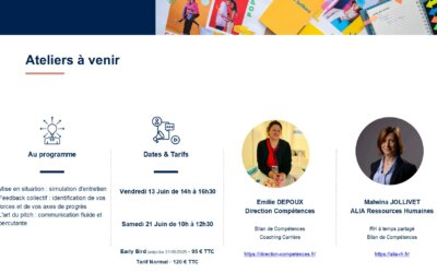Inscriptions ateliers simulation entretiens de recrutement ou de mobilité